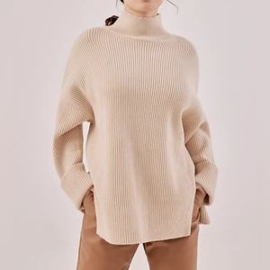 Love Bonito Ester Oversized Turtle Neck Jumper - Ivory, XS
